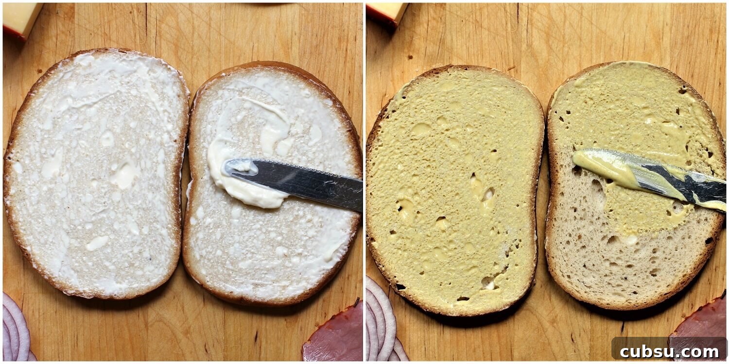 Pastrami and Pear Grilled Cheese Sandwich Recipe 7 how to make a grilled cheese sandwich, steps 1 & 2