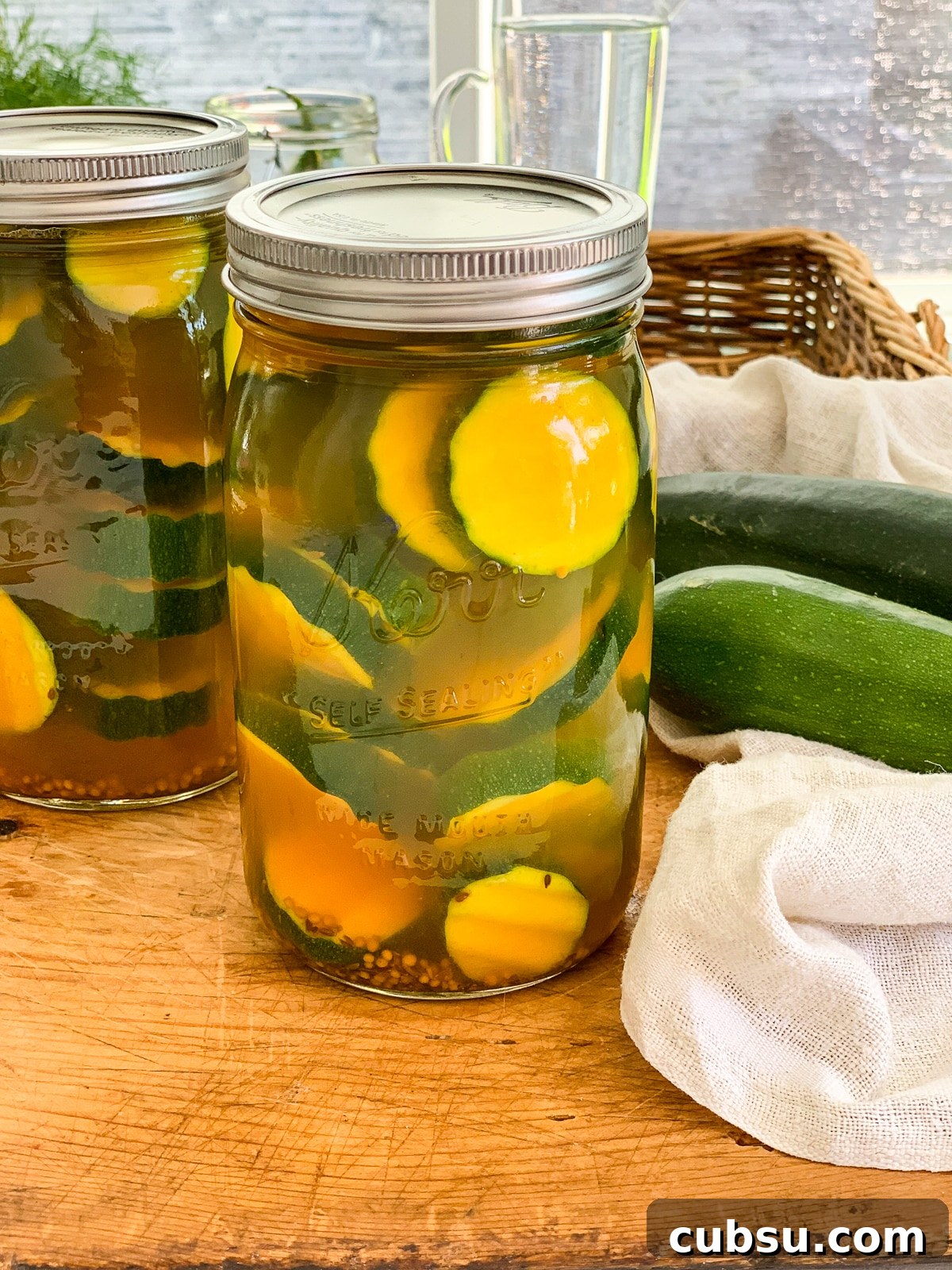 Quick Refrigerator Zucchini Pickles — No Canning Required 2 img 23256 1