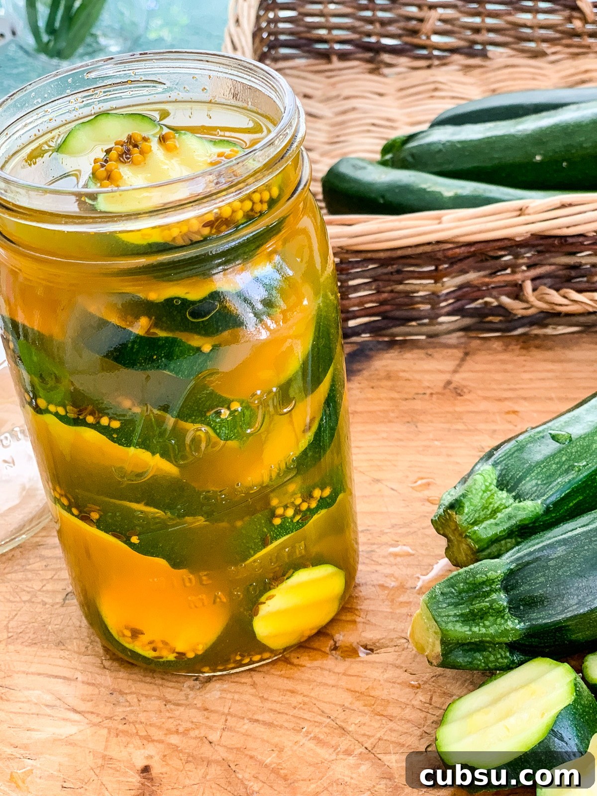 Quick Refrigerator Zucchini Pickles — No Canning Required 12 img 23256 11