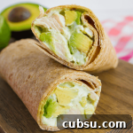 Avocado Chicken Wraps - a great alternative healthy dinner recipes.