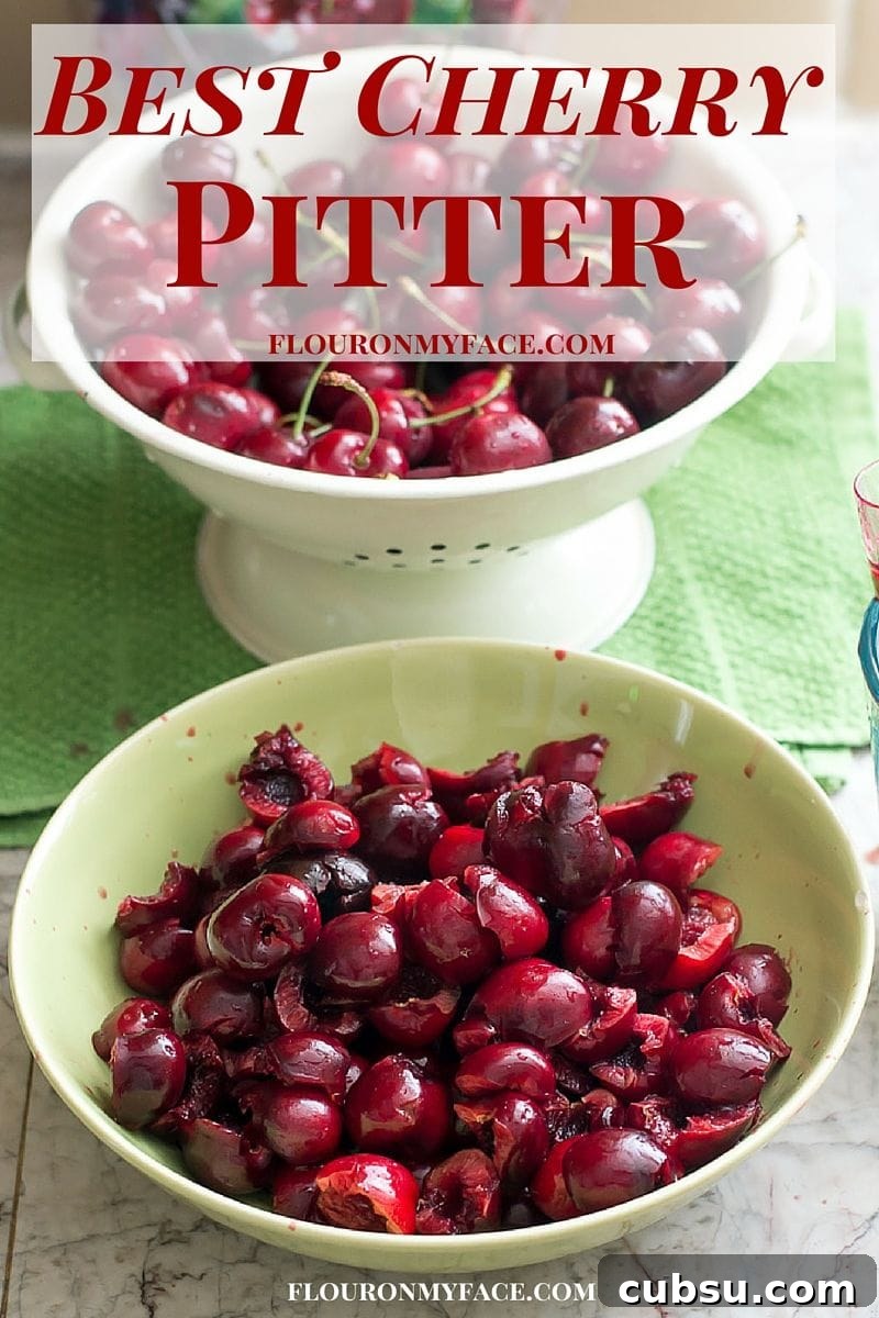Best Cherry Pitter Best Cherry Pitter that gets most of the cherry pits the first time via flouronmyface.com #ad #affiliate