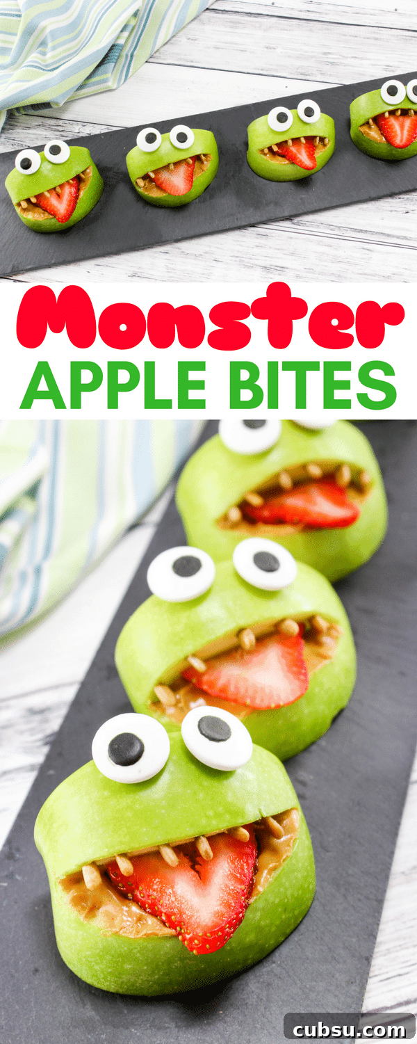 Monster Apple Bites pin.