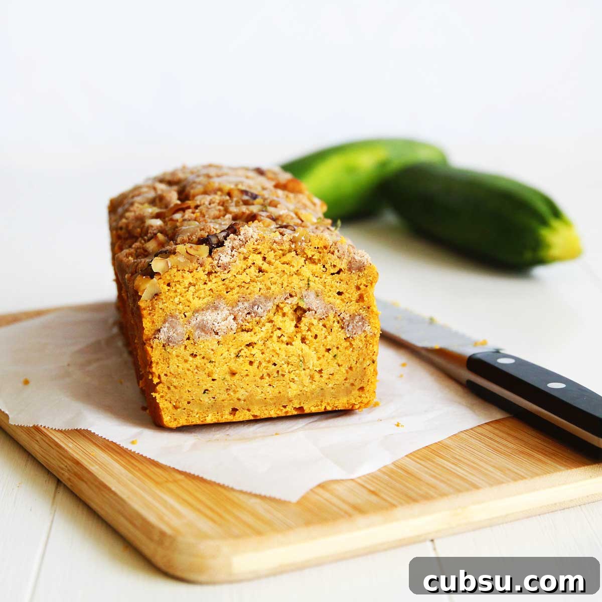 Vegan Zucchini Pumpkin Bread with Walnut Streusel Topping 2 Zucchini Pumpkin Bread with Easy Walnut Streusel Topping