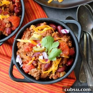 Fast and Easy Beef Chili single serve