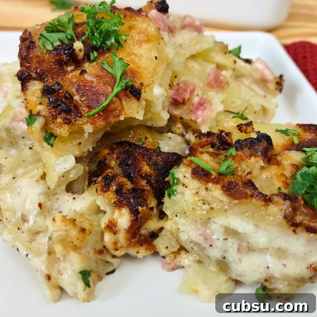 Crispy Air Fryer Turkey Bacon with Quick Sandwich Recipe 7 how to make scalloped potatoes with ham in the air fryer dinners done quick featured image