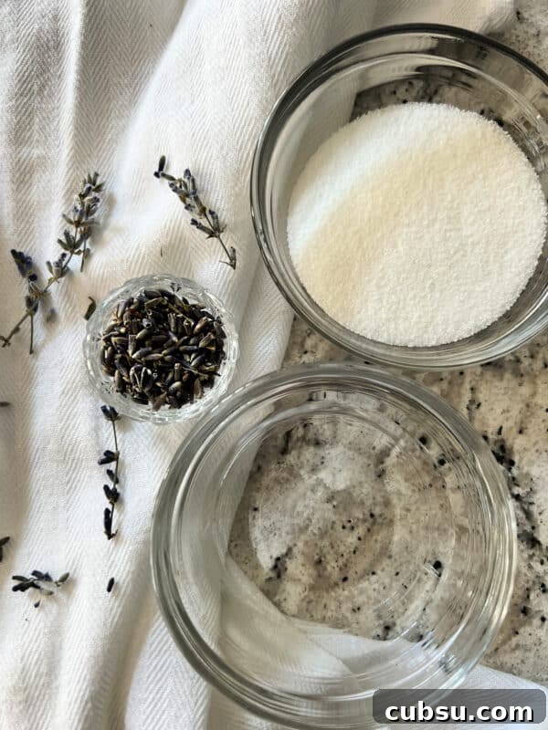 Lavender syrup