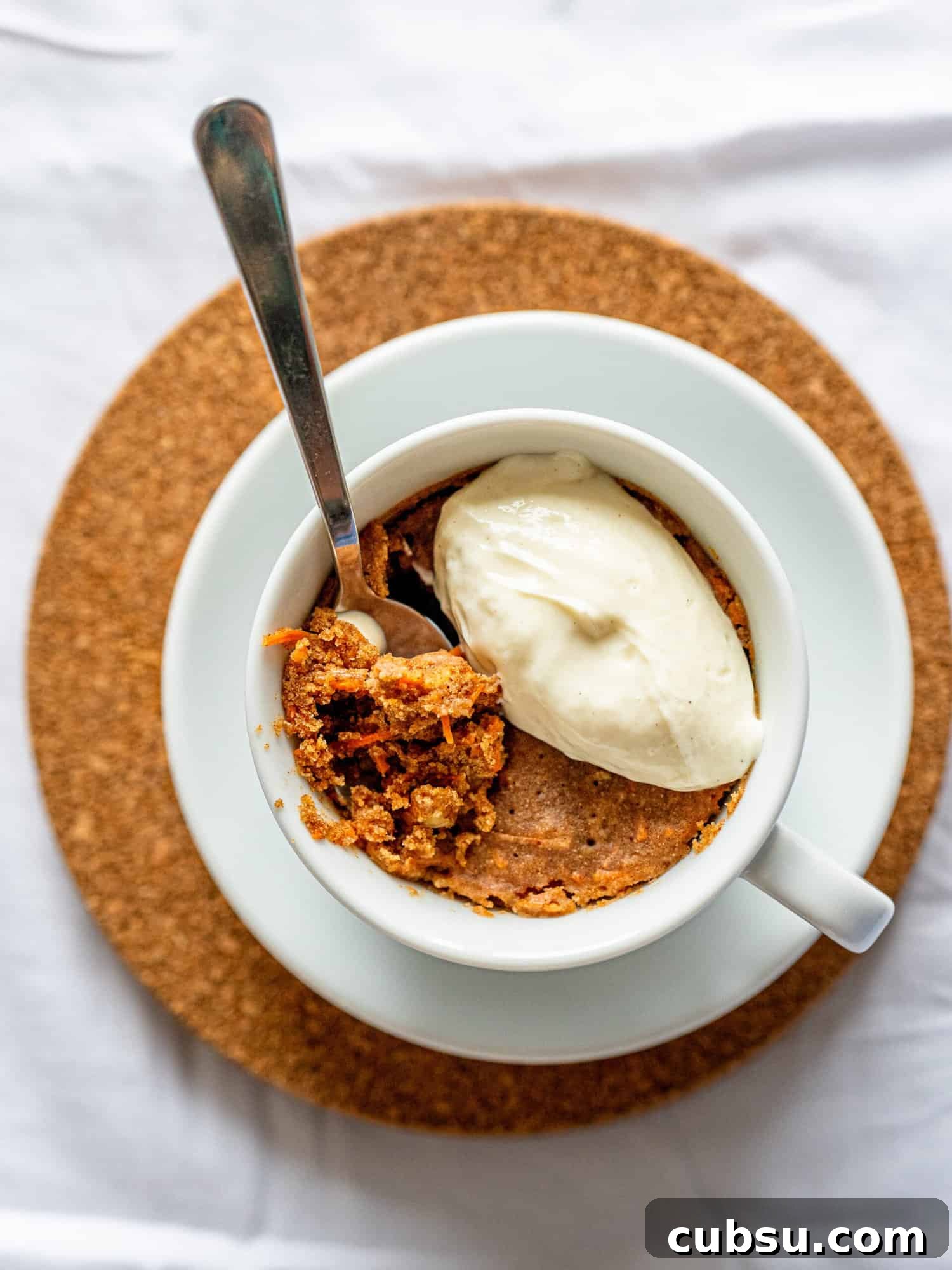 Quick Microwave Carrot Mug Cake — Moist Single-Serve Recipe 2 Healthy Carrot Mug Cake.