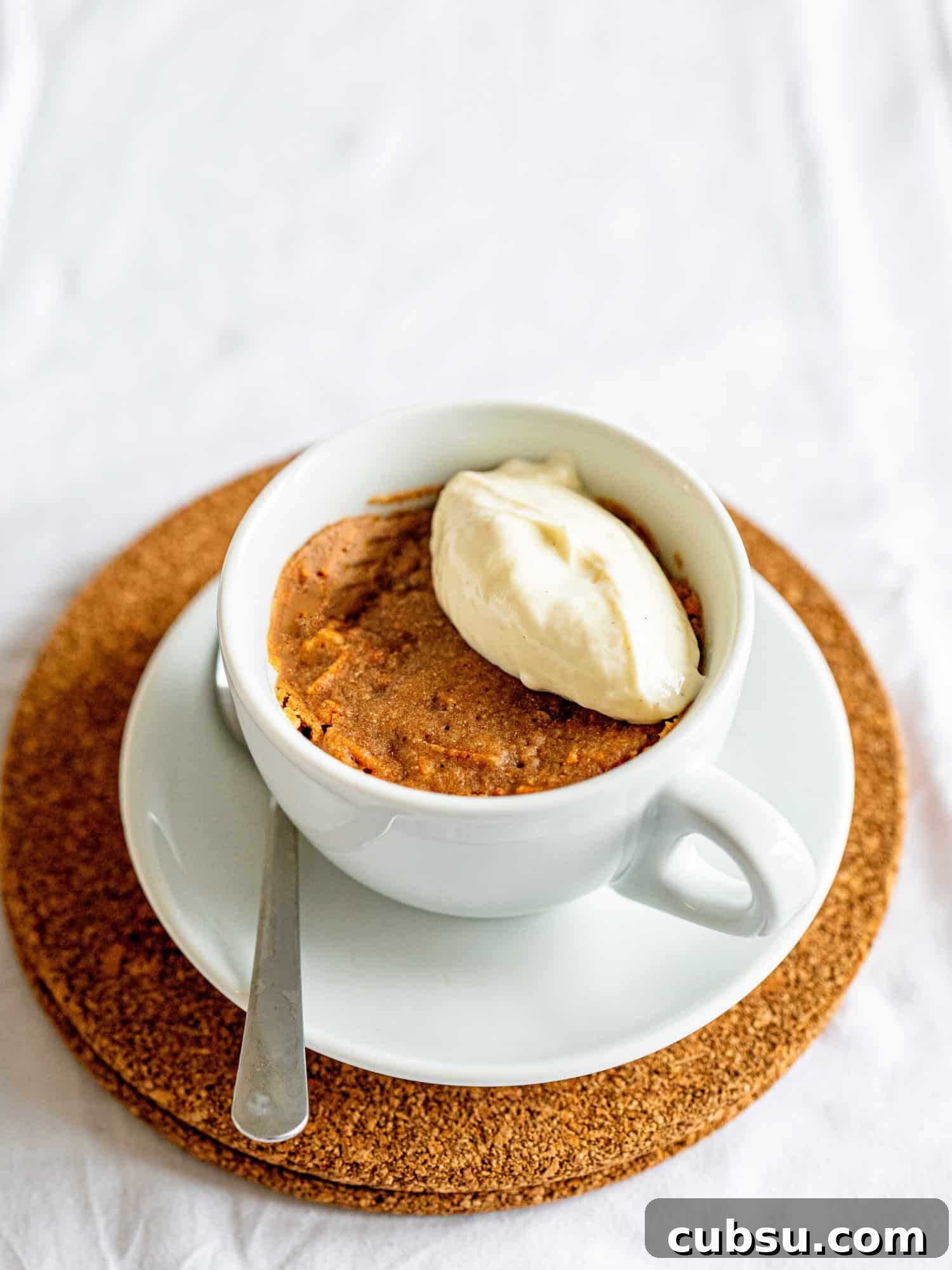 Quick Microwave Carrot Mug Cake — Moist Single-Serve Recipe 4 Healthy Carrot Cake in the microwave.