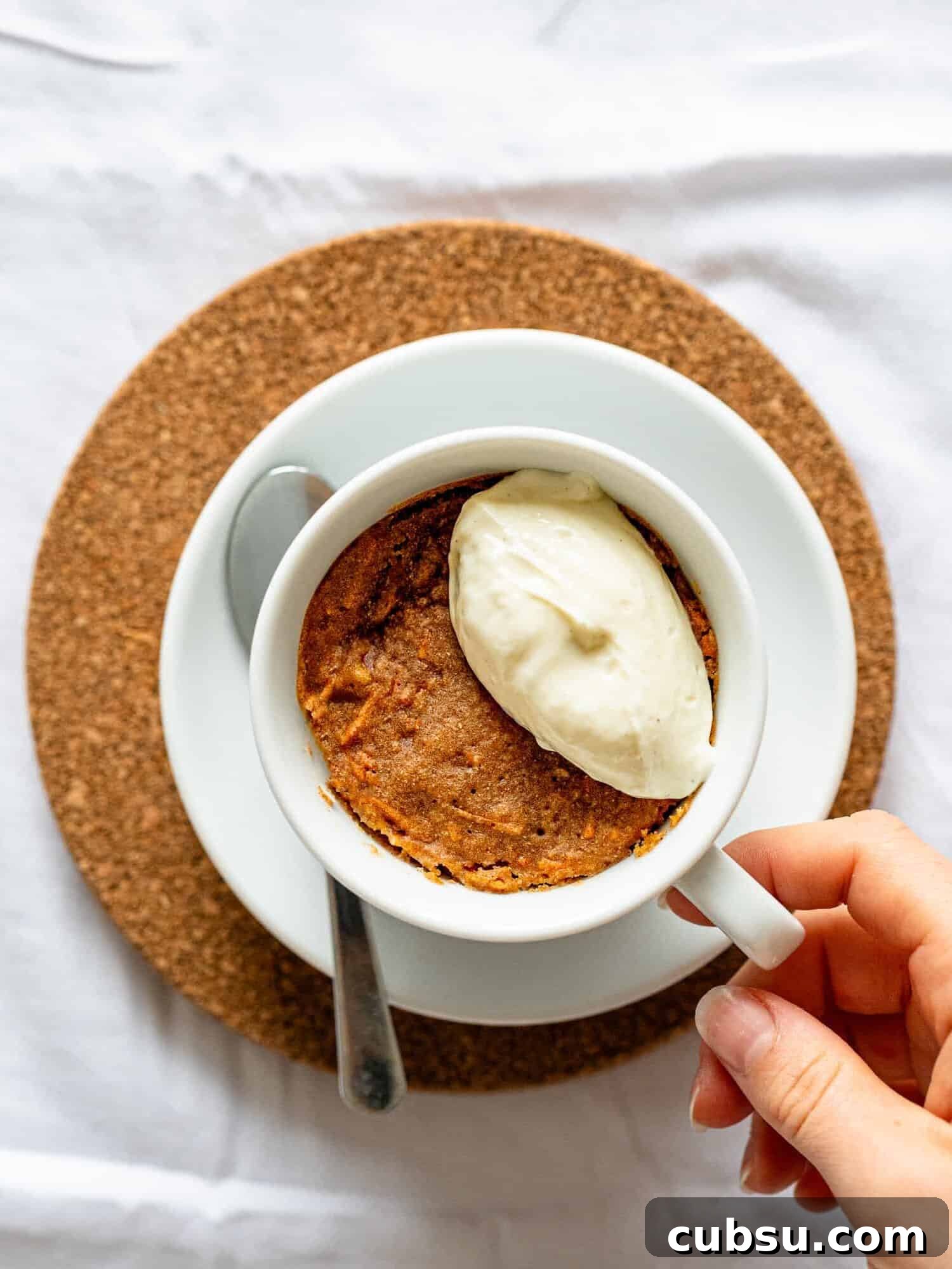 Quick Microwave Carrot Mug Cake — Moist Single-Serve Recipe 5 Carrot cake in a mug.
