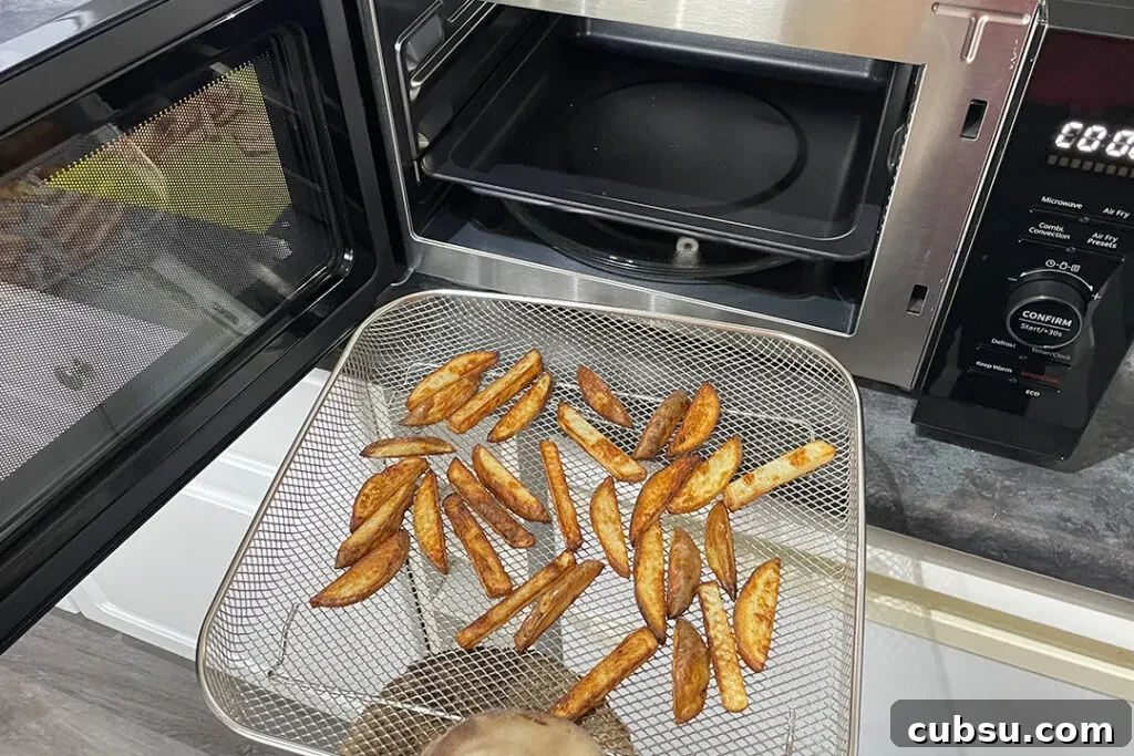 Tower Air Fryer Microwave Review: Honest Performance and Tips 9 chips in the air fryer microwave mesh tray