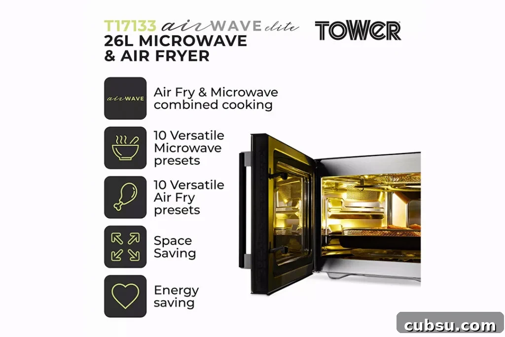Tower Air Fryer Microwave Review: Honest Performance and Tips 4 Annotated microwave air fryer
