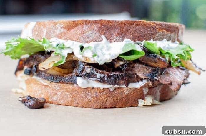 Leftover Steak Sandwich with Fresh Horseradish Sauce