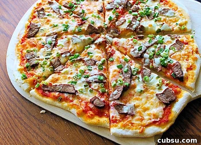 Leftover Beef Pizza