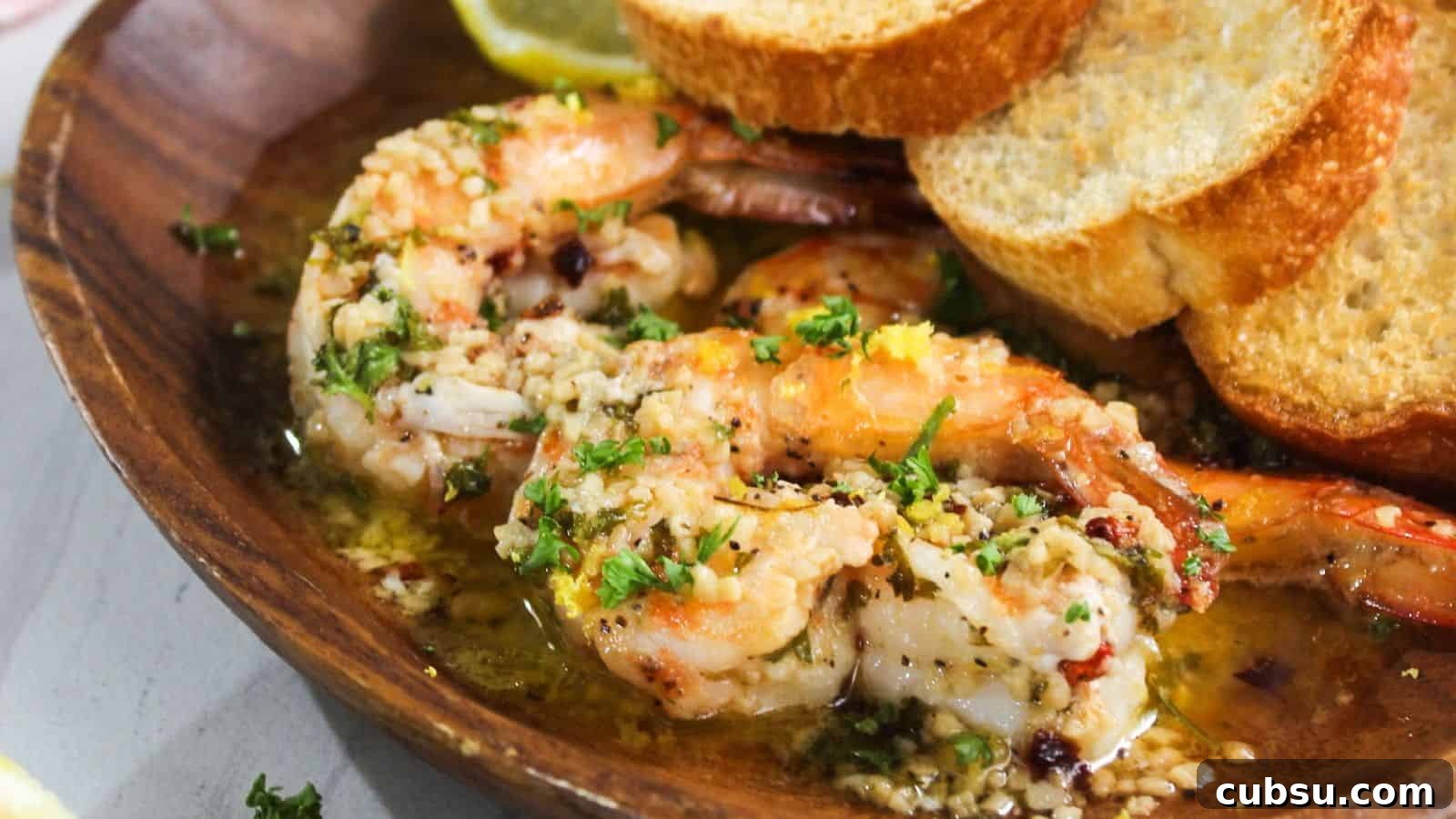 17 Timeless Grandma Recipes You Need to Try Now 18 Grilled shrimp with garlic and herbs served with slices of toasted bread.