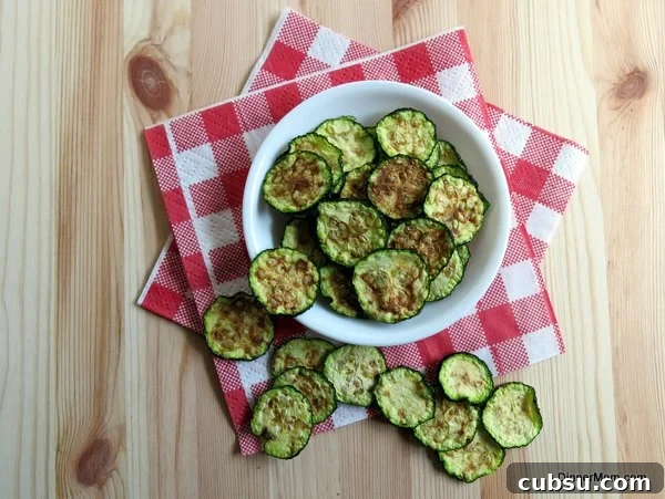Microwaved Zucchini Chips