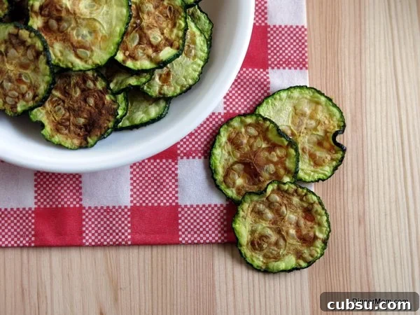Zucchini Chips from the Microwave