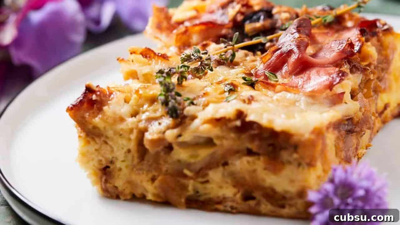 25 Comforting Casserole Recipes Everyone Will Crave 13 Caramelized Onion & Gruyère Croissant Casserole