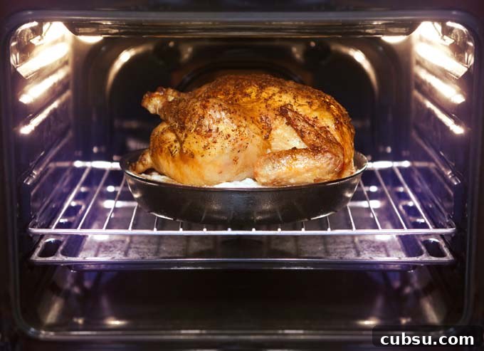 Wet Brine Your Thanksgiving Turkey for Juicy, Flavorful Results 3 Turkey is being baked in oven after brining | Foodal