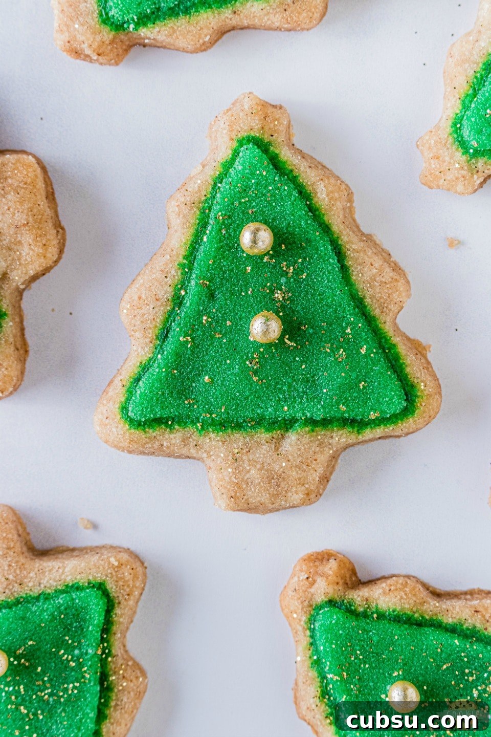 Spiced Christmas Shortbread Cookies