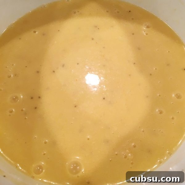 Creamy Slow Cooker Chicken with Savory Gravy 3 Gravy mixture in slow cooker for chicken and slow cooker