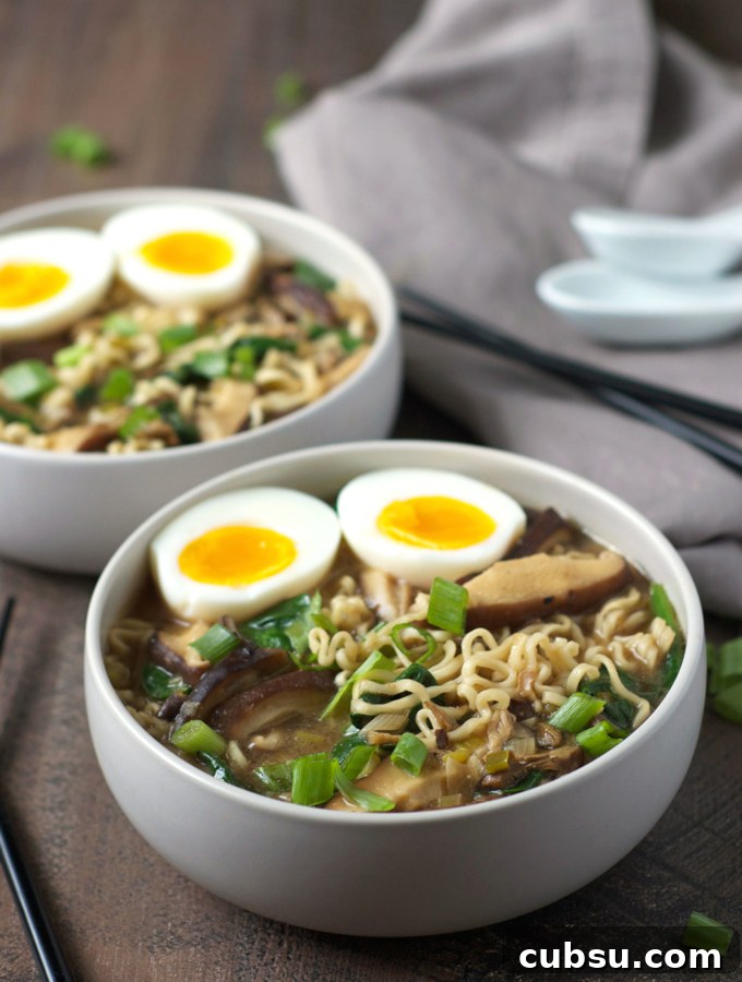 Easy Miso Mushroom Ramen