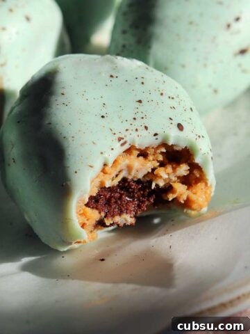 healthy speckled peanut butter Easter eggs