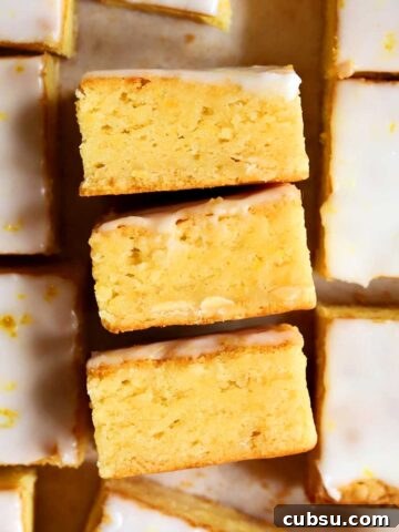 iced lemon brownies