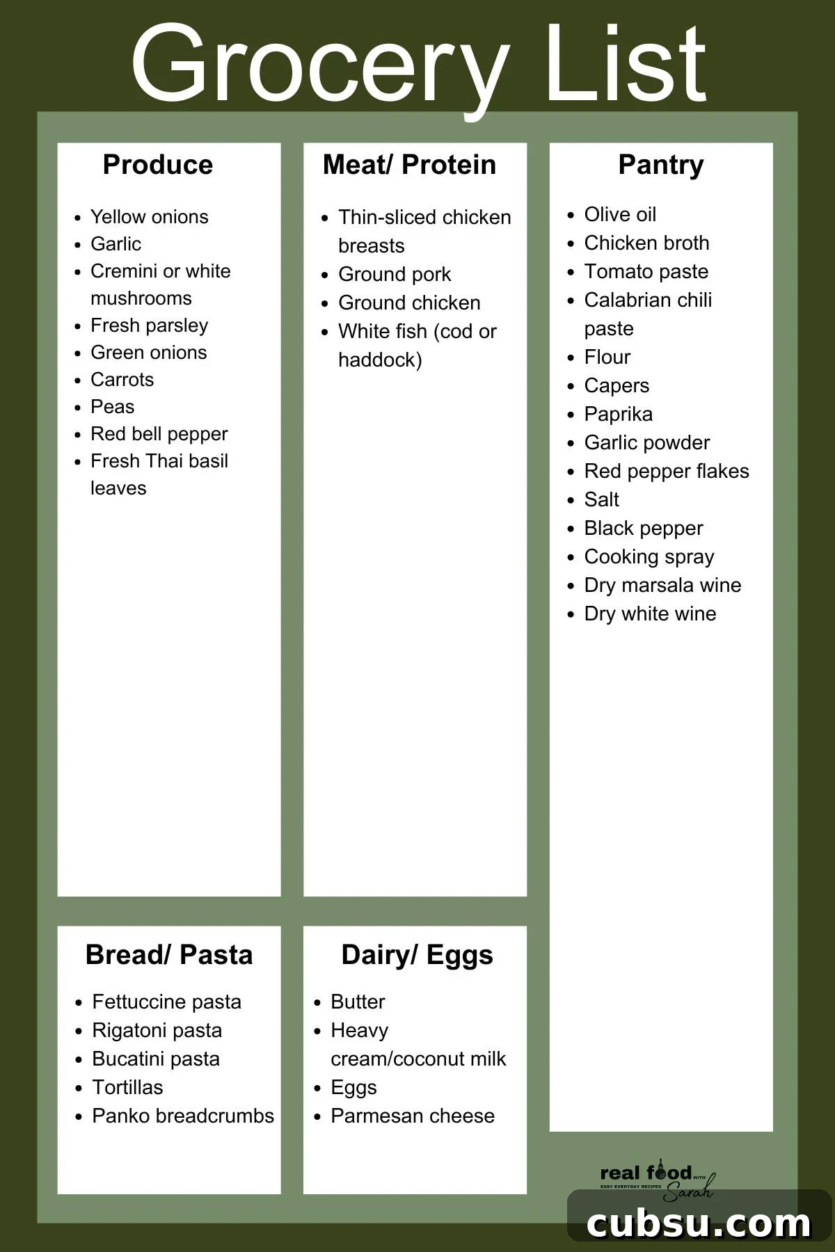 Weekly Meal Plan for April 4, 2026: Recipes & Grocery List 3 Grocery list preview