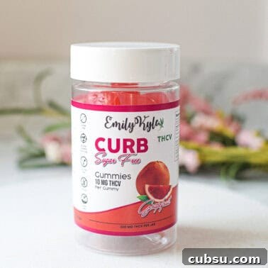 Edible Dosage & Potency Calculator for Precise Cannabis Dosing 5 A picture of Emily Kyles THCV gummies.
