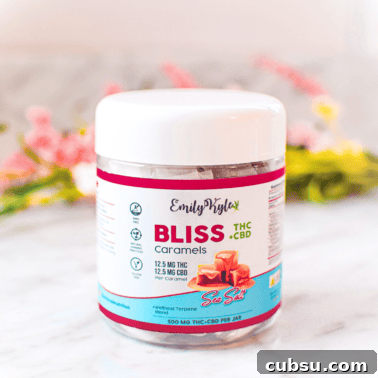 Edible Dosage & Potency Calculator for Precise Cannabis Dosing 7 A picture of Emily Kyle's Bliss Caramels