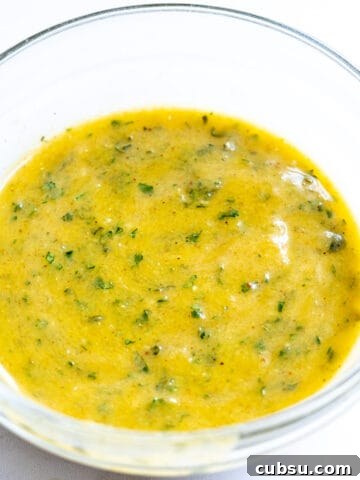 Cilantro mango vinaigrette