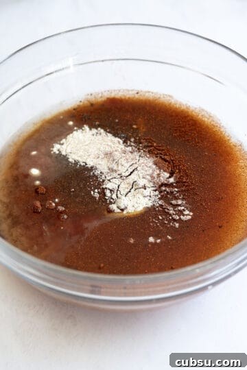 Chipotle Barbecue Sauce Recipe: Smoky, Tangy Homemade BBQ 4 Ingredients combined for bbq sauce in a bowl