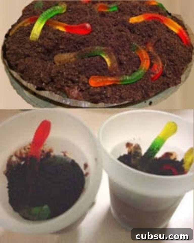 20+ Fun Camping Snacks and Meals Kids Will Love 49 Worm & Dirt Pie fun food