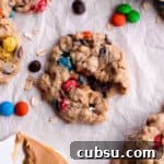 25 Creative Uses for Sourdough Discard: Recipes & Tips 15 An oatmeal cookie with M&M's, chocolate chips, and peanut butter.