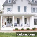 white brick modern farmhouse