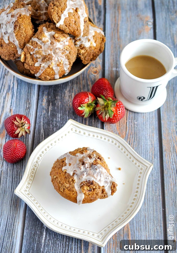 Have your cake and eat it too, with these Coffee Cake Muffins complete with cinnamon crumble topping
