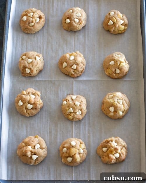 cookies on a baking sheet