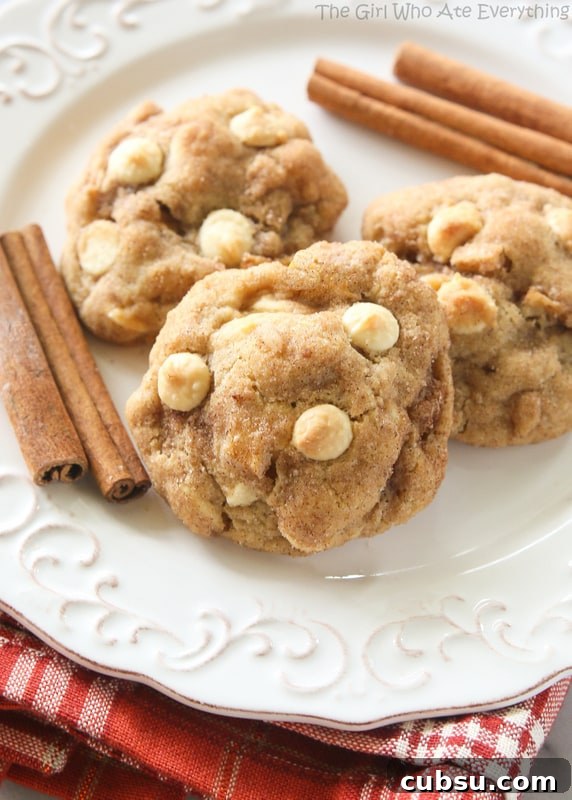 Appledoodle Cookies - An apple version of a snickerdoodle with small pieces of apple and a soft and chewy inside.