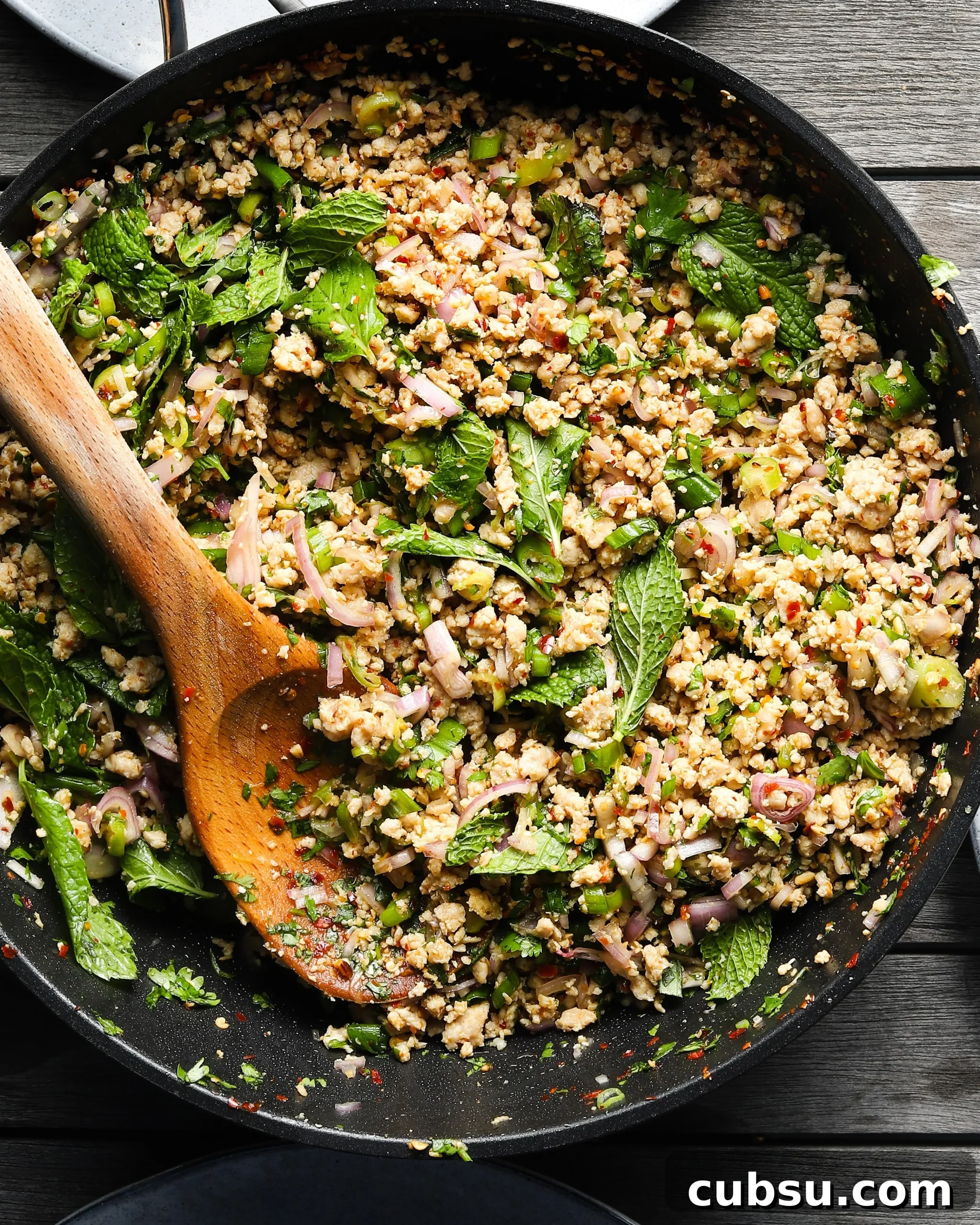 Authentic Thai Chicken Larb Recipe: Zesty Ground Chicken Salad 3 Thai Chicken Larb