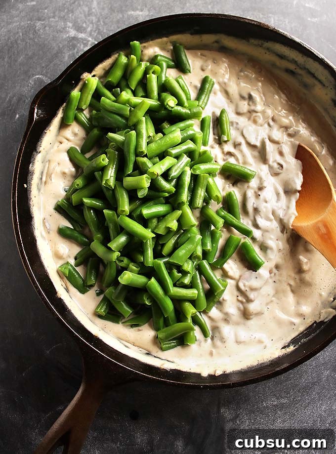 Gluten-Free Green Bean Casserole Recipe for Holiday Side Dishes 7 Gluten Free Green Bean Casserole - Crunchy green beans in a super creamy homemade sauce! Come together in 45 minutes! Perfect recipe for your holiday menu! Dairy Free/Gluten Free | robustrecipes.com