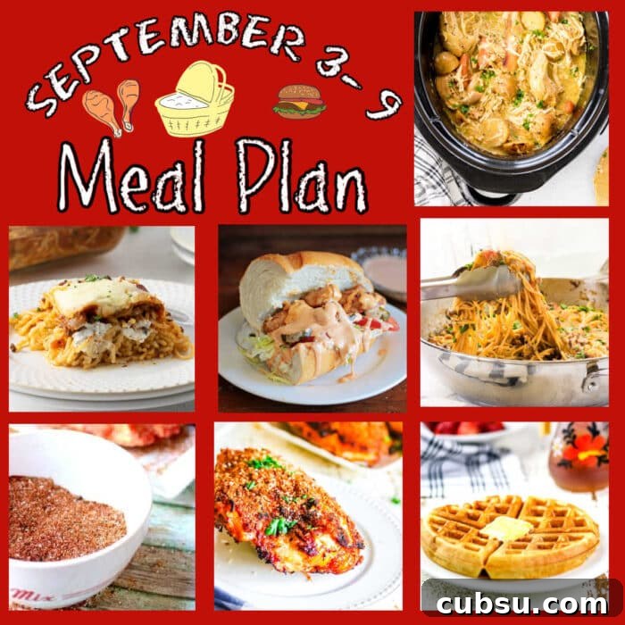 Weekly Meal Plan: Sept 3–9, 2024 – 7-Day Dinners & Prep Guide 2 Collage of images for meal plan 37.
