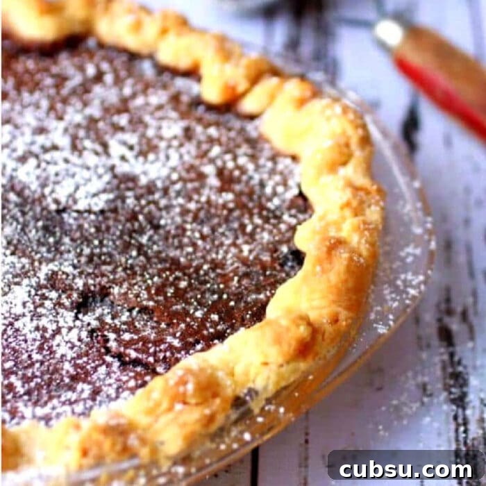 Weekly Meal Plan: Sept 3–9, 2024 – 7-Day Dinners & Prep Guide 12 Close up of chocolate chess pie waiting to be sliced.