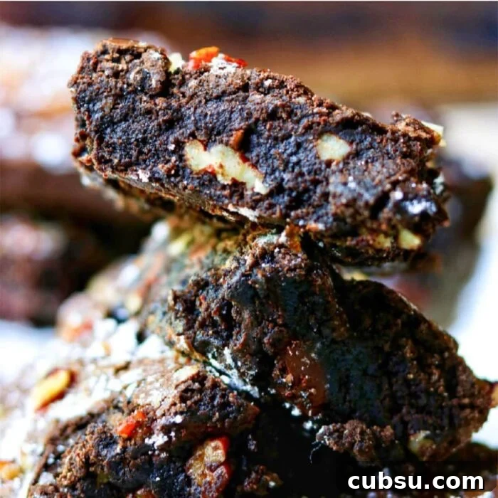Weekly Meal Plan: Sept 3–9, 2024 – 7-Day Dinners & Prep Guide 19 Stack of brownies with pecans.