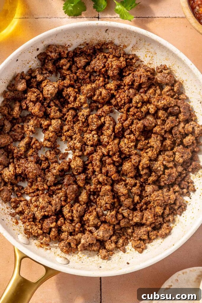 5 High-Protein Foods I Always Keep in My Fridge 6 taco seasoned ground beef