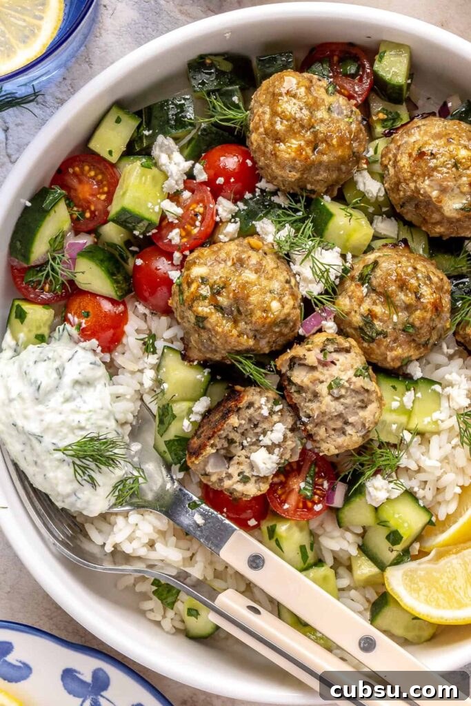 5 High-Protein Foods I Always Keep in My Fridge 10 greek turkey meatballs