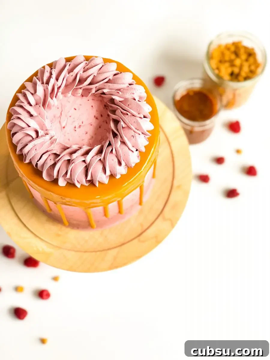 Smoked Butterscotch Cake with Raspberry Glaze: A Decadent Recipe 2 Smoked Butterscotch Cake
