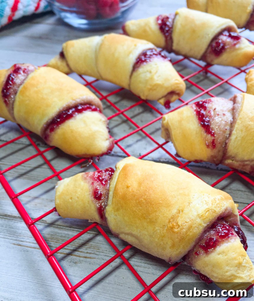 Razzleberry Crescent Rolls: Flaky Fruit-Filled Pastries Tutorial 8 cooled crescent rolls