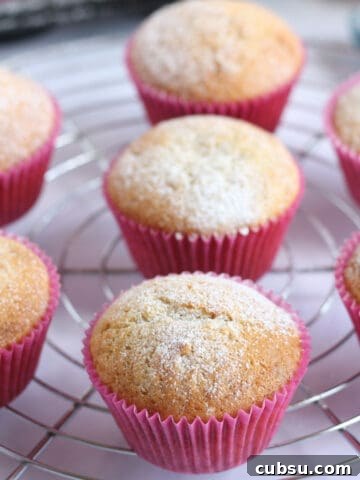 Mincemeat muffins on a wire rack.