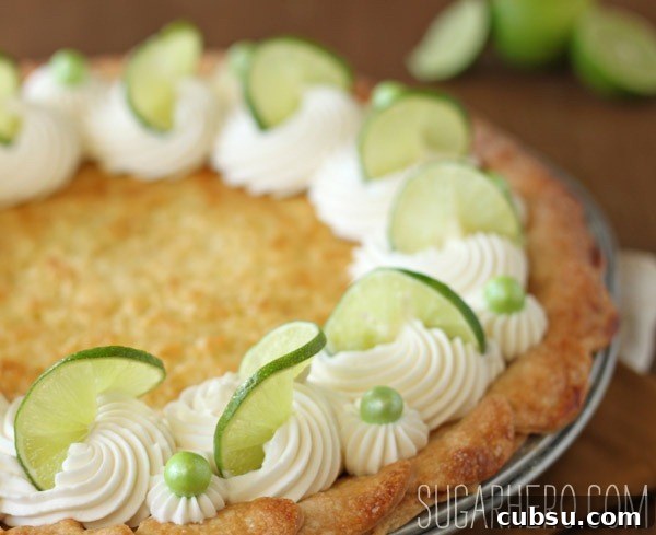 lime-coconut-pie-2 Slice of lime coconut pie
