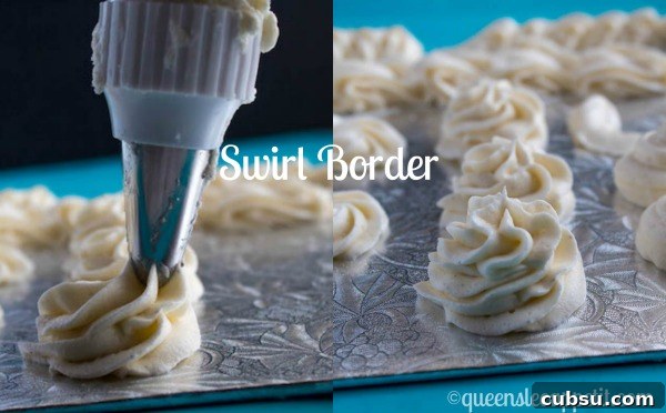 Swirl border example